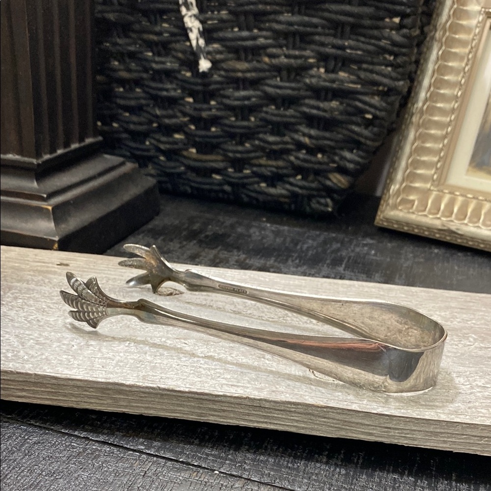 Early 20th Century Antique Bird Talon Sugar Nips Silver Plated Tongs!